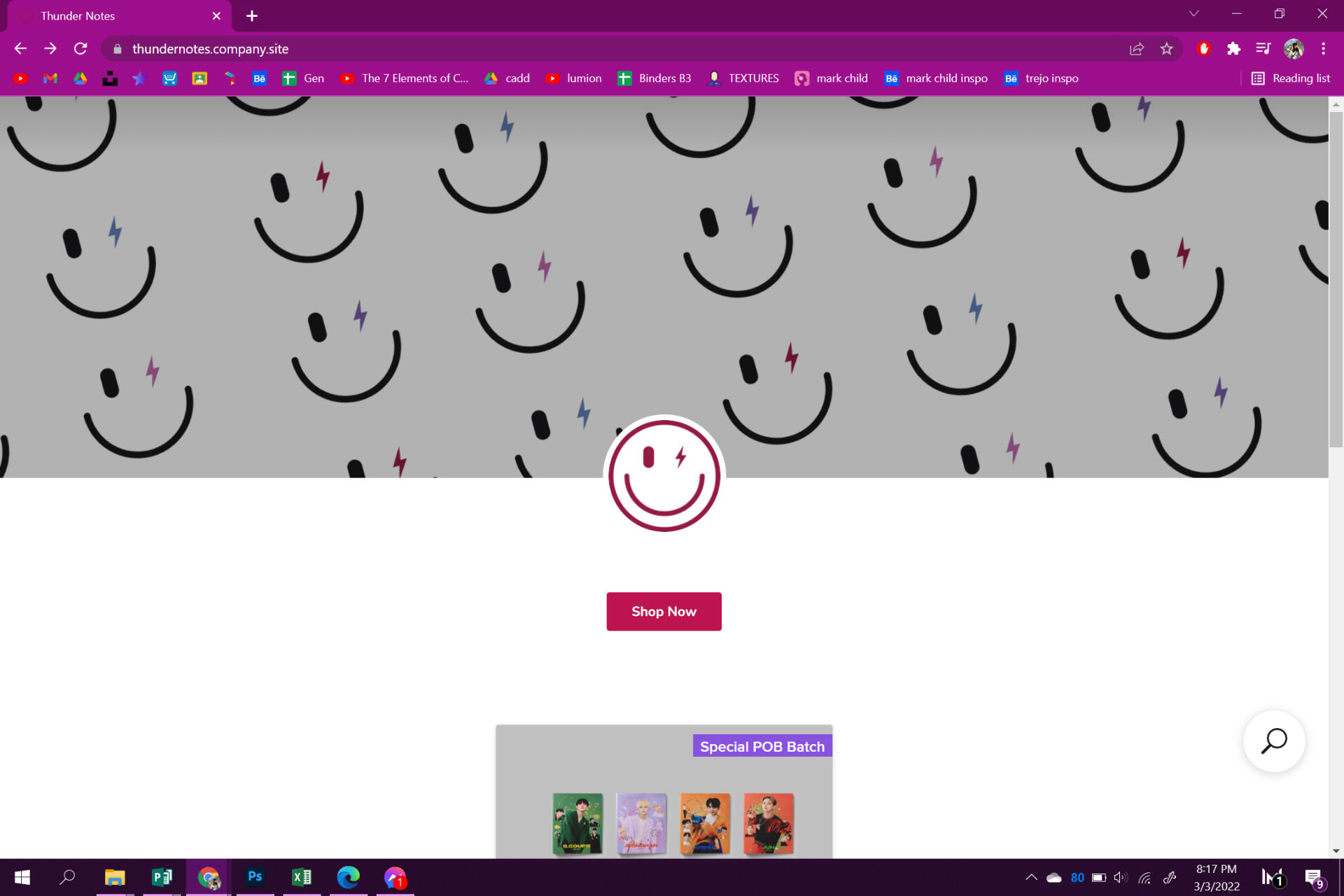 This is our website (sort of, its appearance changes often!)